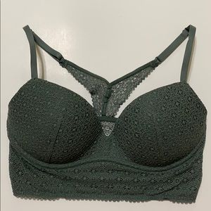 Army green lace Victoria’s Secret bralette
